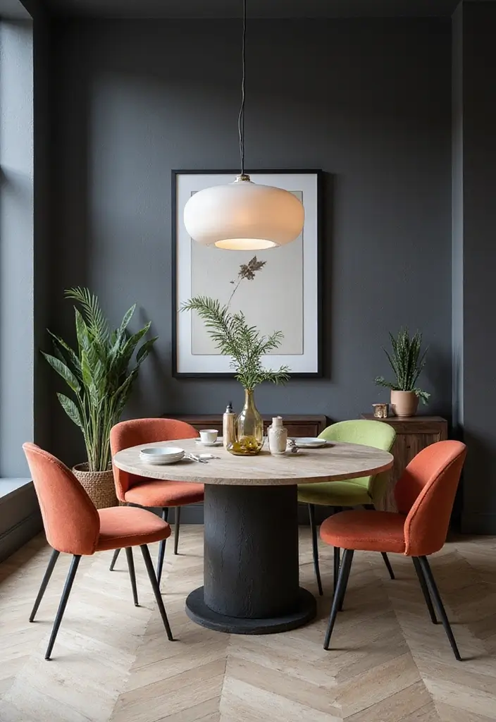 30 Best Dining Room Paint Colors for Elegant & Modern Interiors - 6. Charcoal Gray