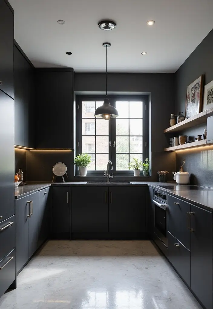 30 Black Countertops Kitchen Color Schemes That Look Chic - 6. Monochromatic Magic