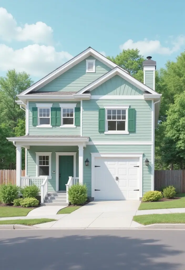 30 Bloxburg House Color Schemes to Inspire Your Build 12 30 Bloxburg House Color Schemes to Inspire Your Build - 12. Light Gray and Mint