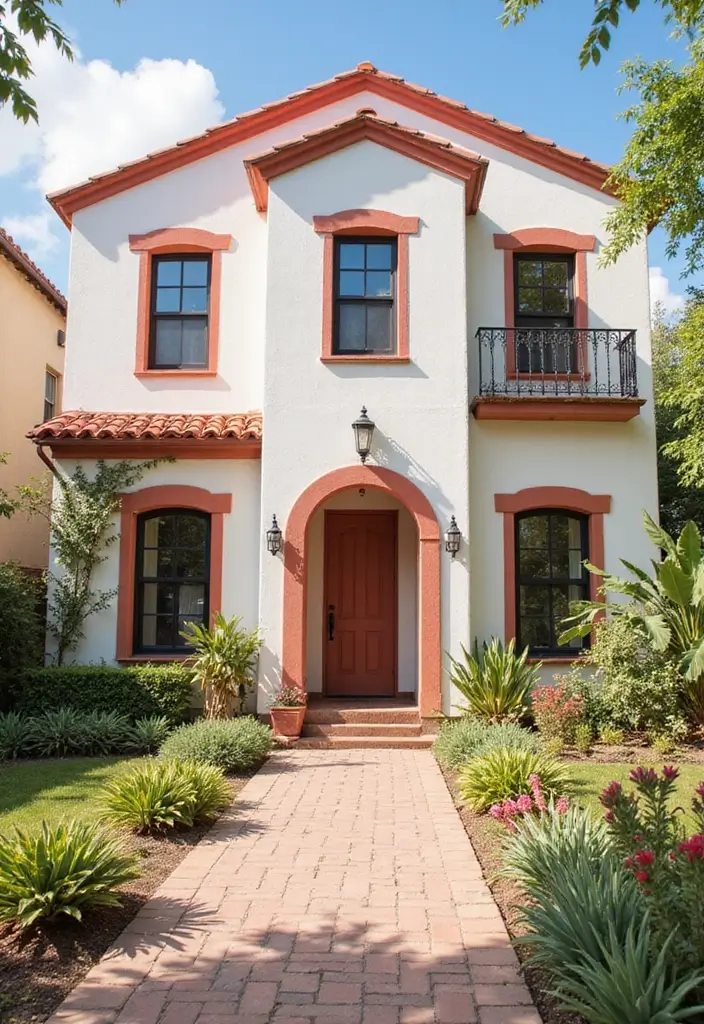 30 Bloxburg House Color Schemes to Inspire Your Build 17 30 Bloxburg House Color Schemes to Inspire Your Build - 17. Coral and White