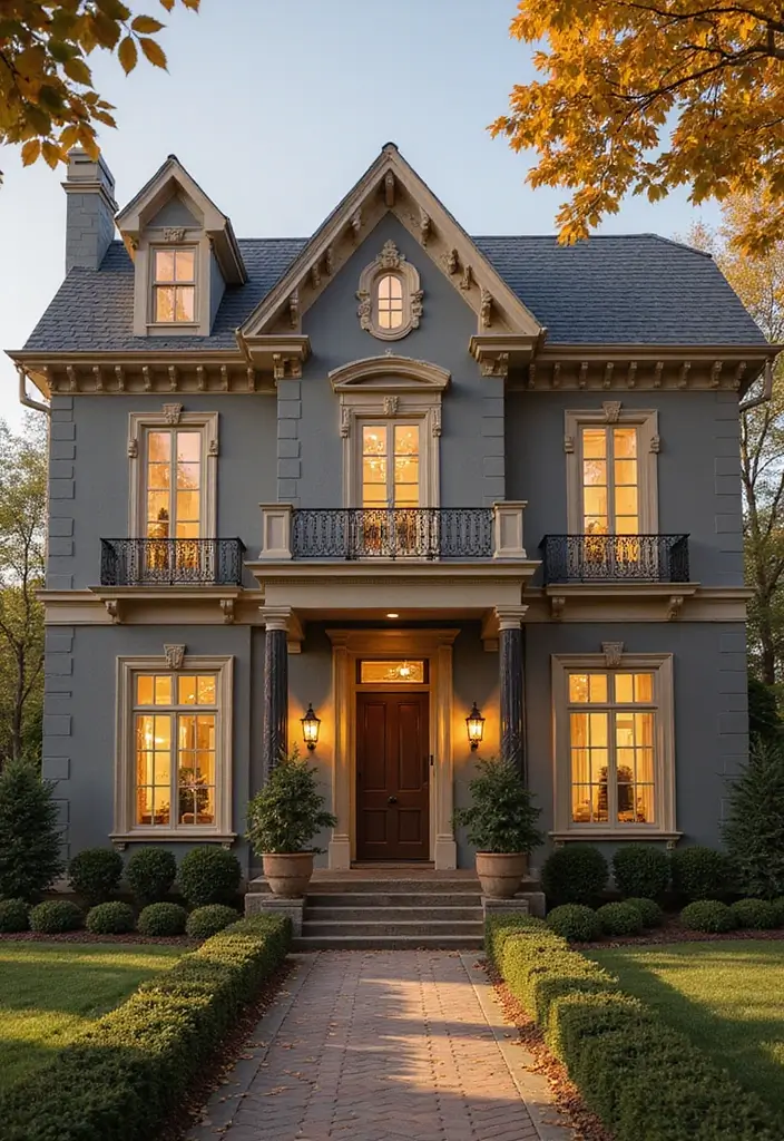 30 Bloxburg House Color Schemes to Inspire Your Build 21 30 Bloxburg House Color Schemes to Inspire Your Build - 21. Warm Gray and Gold