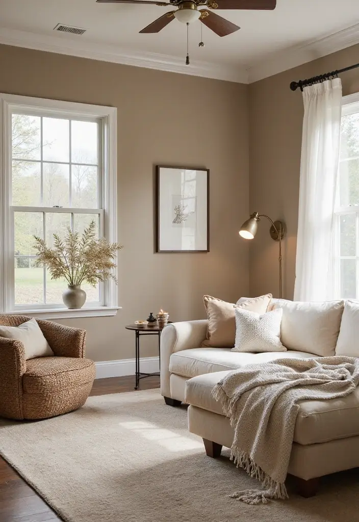 30 Bloxburg House Color Schemes to Inspire Your Build 23 30 Bloxburg House Color Schemes to Inspire Your Build - 23. Warm Taupe and White