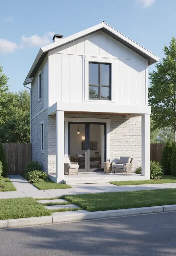 30 Bloxburg House Color Schemes to Inspire Your Build 6 30 Bloxburg House Color Schemes to Inspire Your Build - 6. White and Charcoal