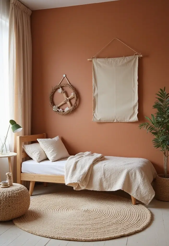 30+ Color de Pintura para Cuartos Ideas Inspiradoras - 11. Colores de Tierra: Naturaleza Acogedora
