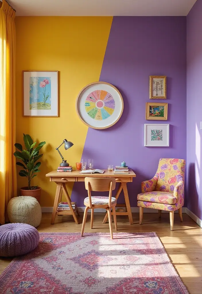 30+ Color de Pintura para Cuartos Ideas Inspiradoras - 15. Colores de Festival: Celebración y Alegría