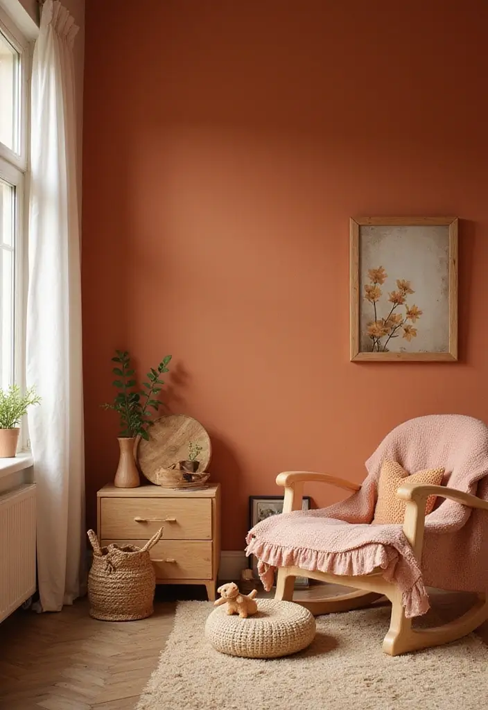 30+ Color de Pintura para Cuartos Ideas Inspiradoras - 18. Colores Terracota: Calidez y Estilo