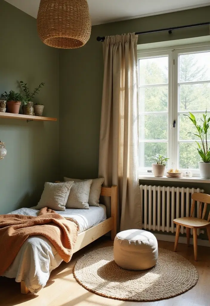30+ Color de Pintura para Cuartos Ideas Inspiradoras - 4. Temática de Naturaleza: Tonos Orgánicos