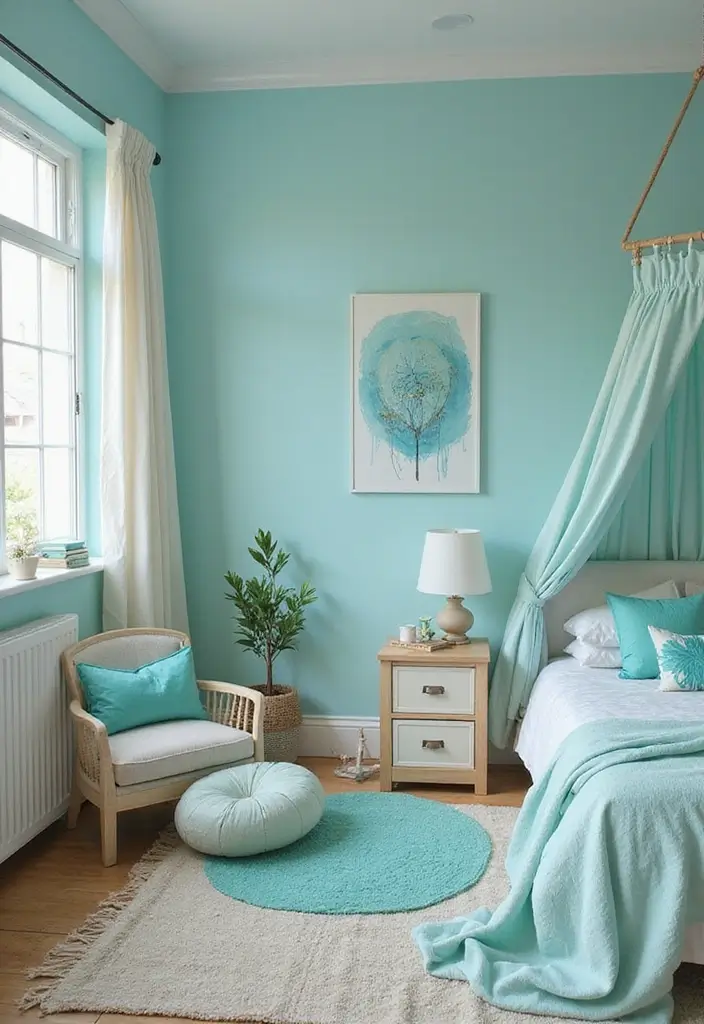 30+ Color de Pintura para Cuartos Ideas Inspiradoras - 6. Colores Inspirados en el Agua: Frescura y Serenidad