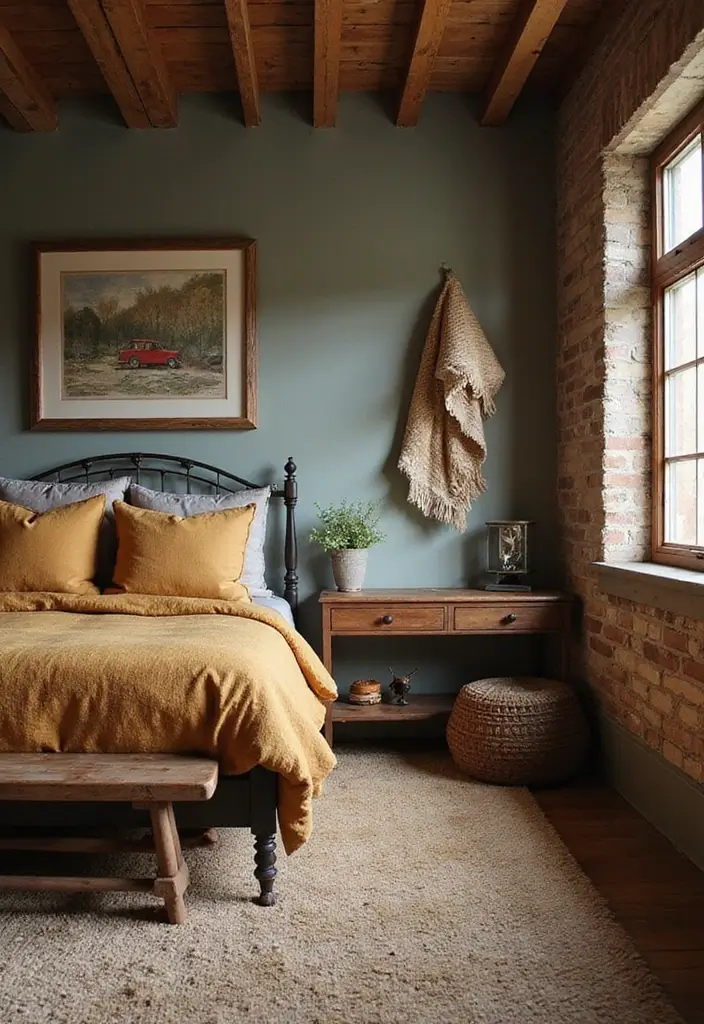 30 Creative Boys Room Paint Ideas Perfect for Every Age - 29. Rustic Vintage with Earthy Colors