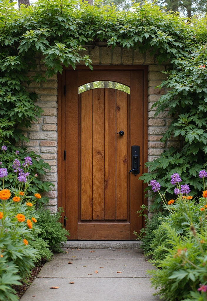 30 Creative Gate Paint Color Ideas to Elevate Your Home Exterior - 12. Rustic Brown