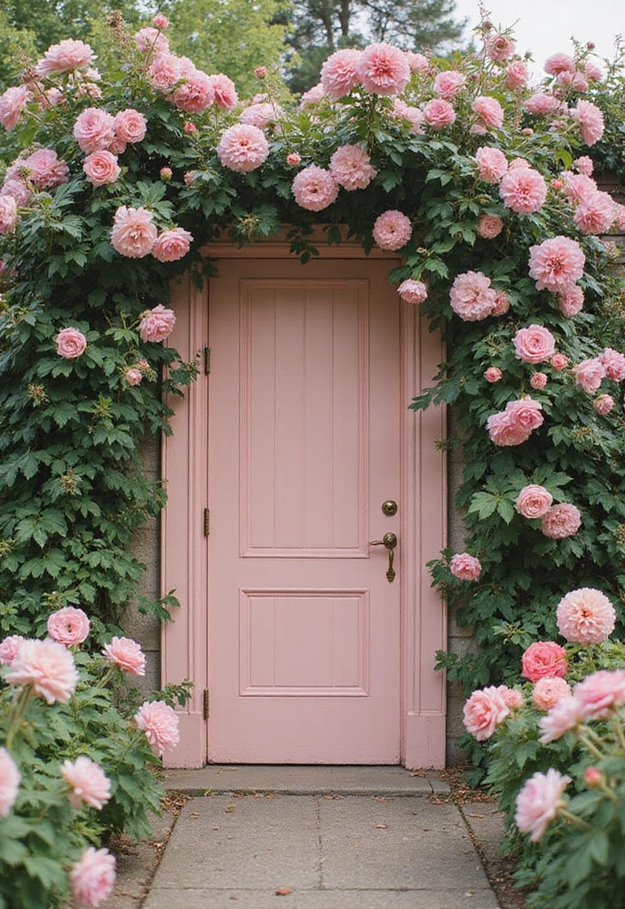 30 Creative Gate Paint Color Ideas to Elevate Your Home Exterior - 28. Dusty Rose