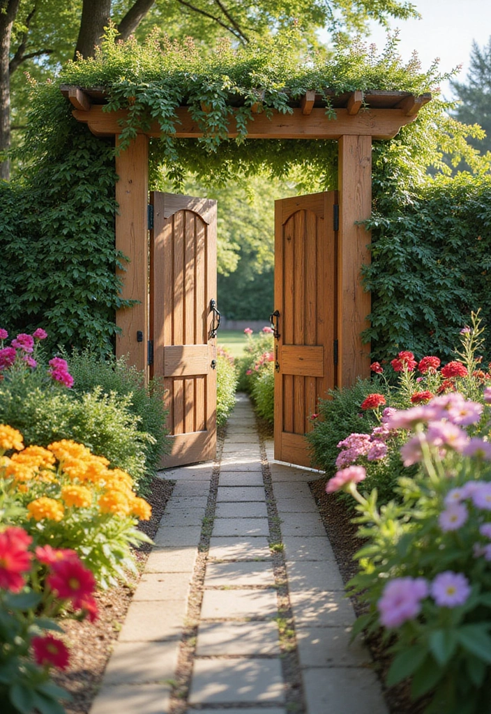 30 Creative Gate Paint Color Ideas to Elevate Your Home Exterior - 29. Light Cherry