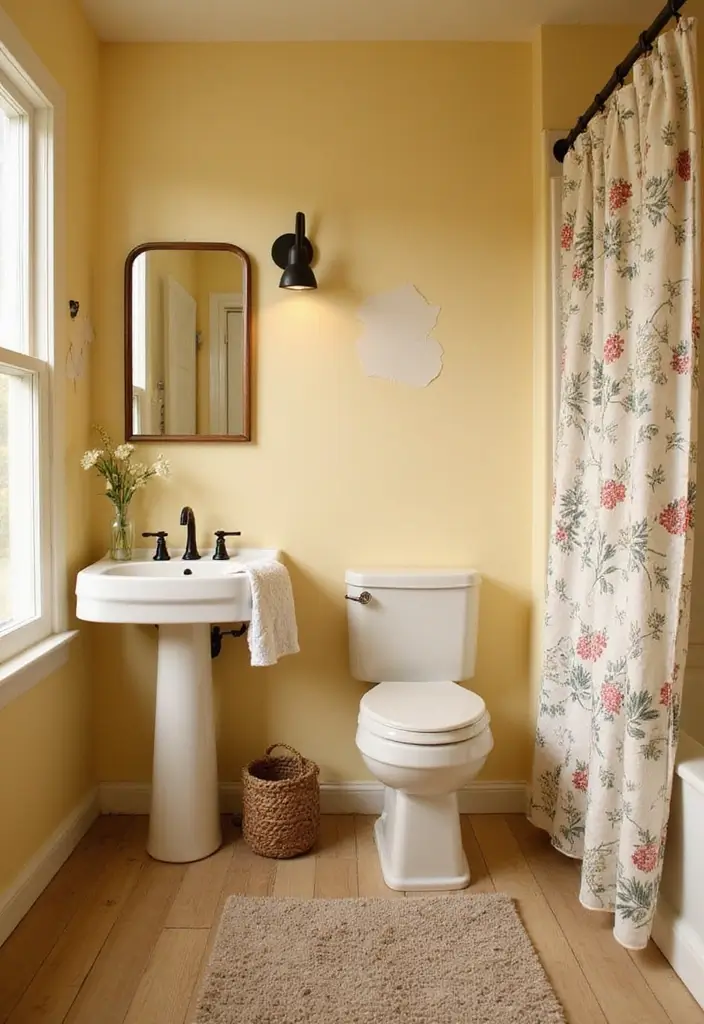 30+ Fresh Paint Colors for Bathroom That Make Small Spaces Look Bigger - 13. Light Butter for Soft Cheer