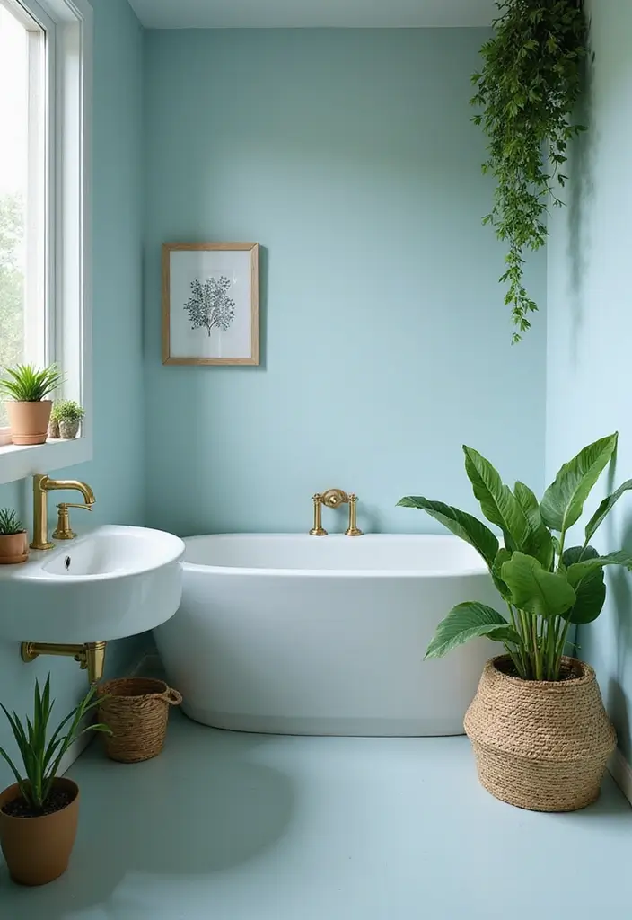 30+ Fresh Paint Colors for Bathroom That Make Small Spaces Look Bigger - 2. Pale Blue for a Calm Retreat