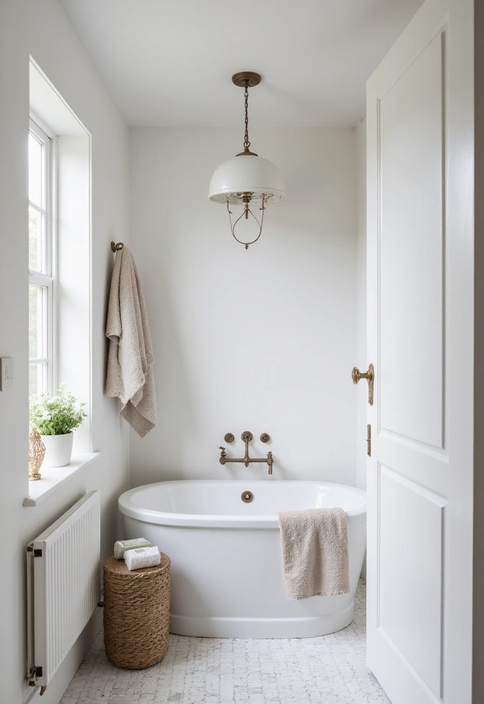 30+ Fresh Paint Colors for Bathroom That Make Small Spaces Look Bigger - 29. Pearl White for Timeless Classic