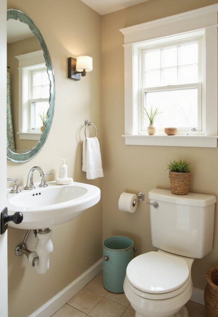 30+ Fresh Paint Colors for Bathroom That Make Small Spaces Look Bigger - 9. Soft Sand for a Beachy Feel