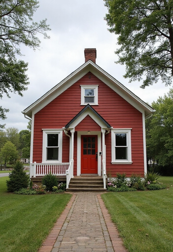 30 Gorgeous Exterior Paint Colors for House to Boost Curb Appeal 10 30 Gorgeous Exterior Paint Colors for House to Boost Curb Appeal - 10. Rustic Barn Red