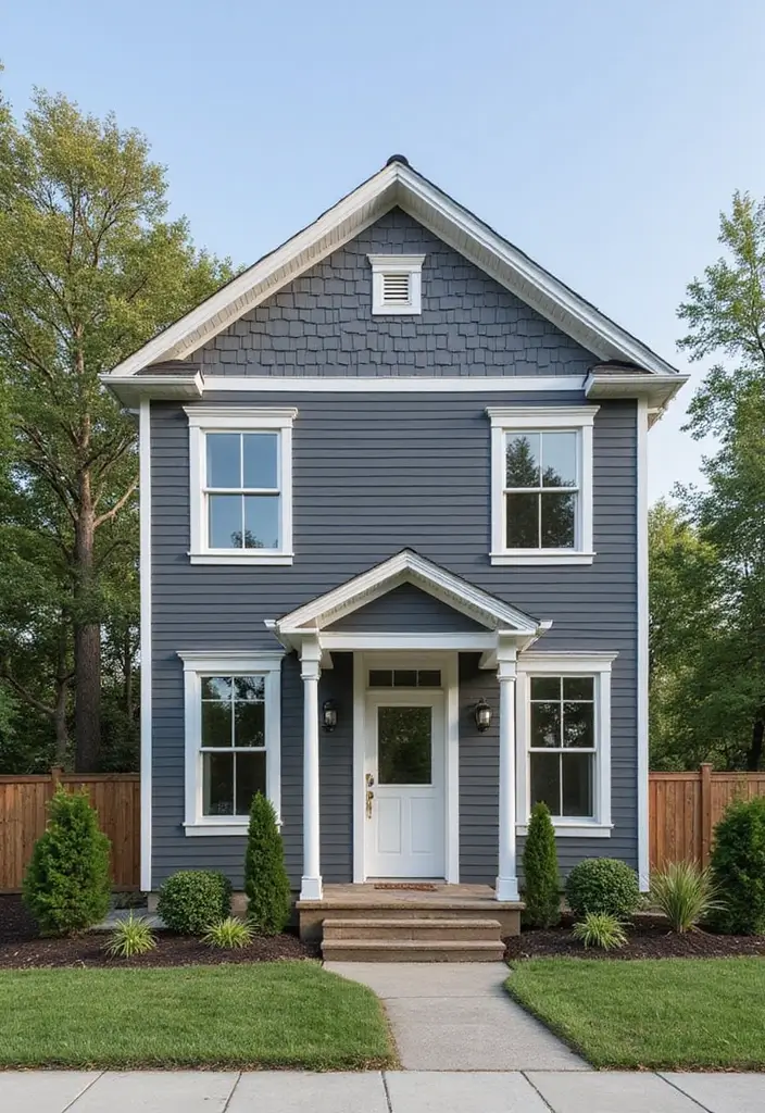 30 Gorgeous Exterior Paint Colors for House to Boost Curb Appeal 18 30 Gorgeous Exterior Paint Colors for House to Boost Curb Appeal - 18. Slate Gray