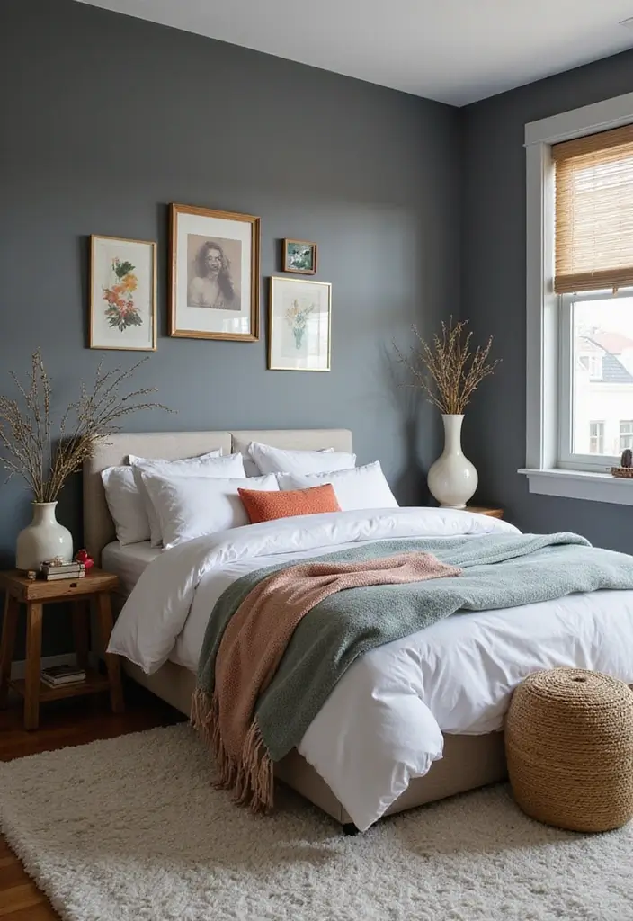 30 Grey Bedroom Ideas with Pop of Color for Modern Homes 25 30 Grey Bedroom Ideas with Pop of Color for Modern Homes - 25. Color-Coordinated Accessories
