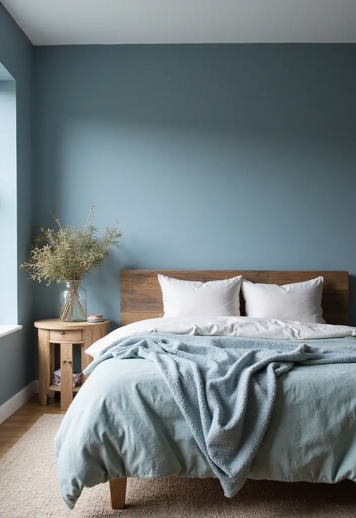 30 Guest Bedroom Paint Colors That Feel Cozy & Welcoming - 19. Powder Blue