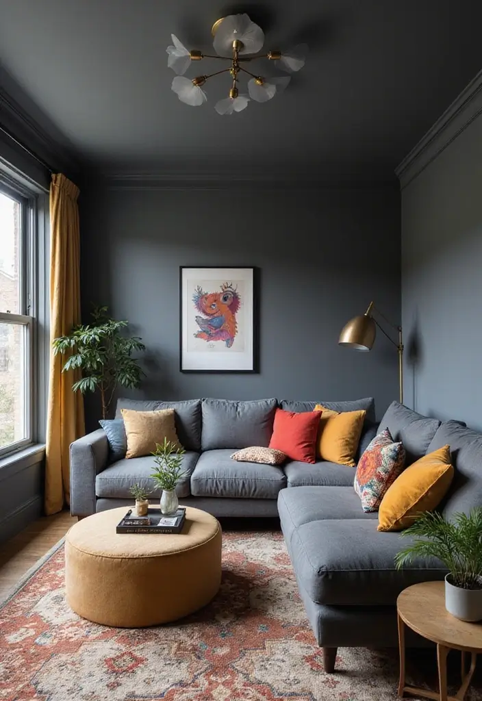 30 Light Gray Paint Colors Designers Love for Every Room - 11. Smoke Gray - A Dramatic Blend