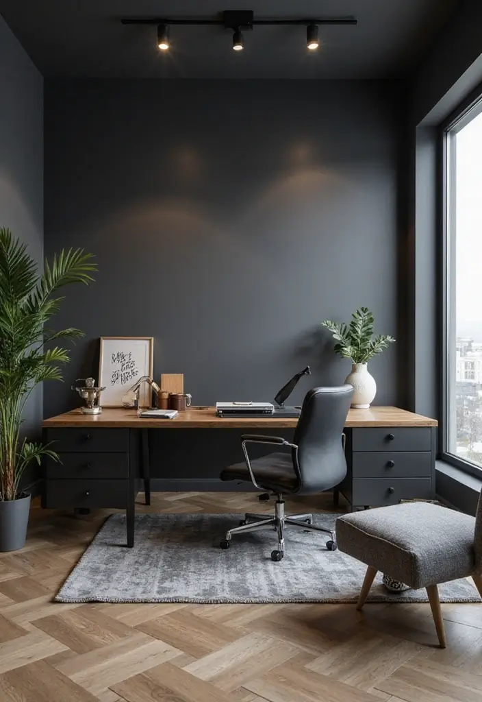 30 Light Gray Paint Colors Designers Love for Every Room - 13. Charcoal Gray - Deep Yet Bright