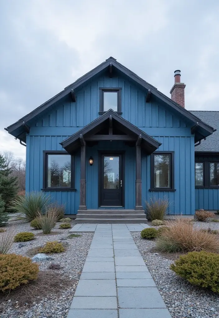 30 Modern Exterior Paint Colors That Boost Home Value - 29. Icy Blue