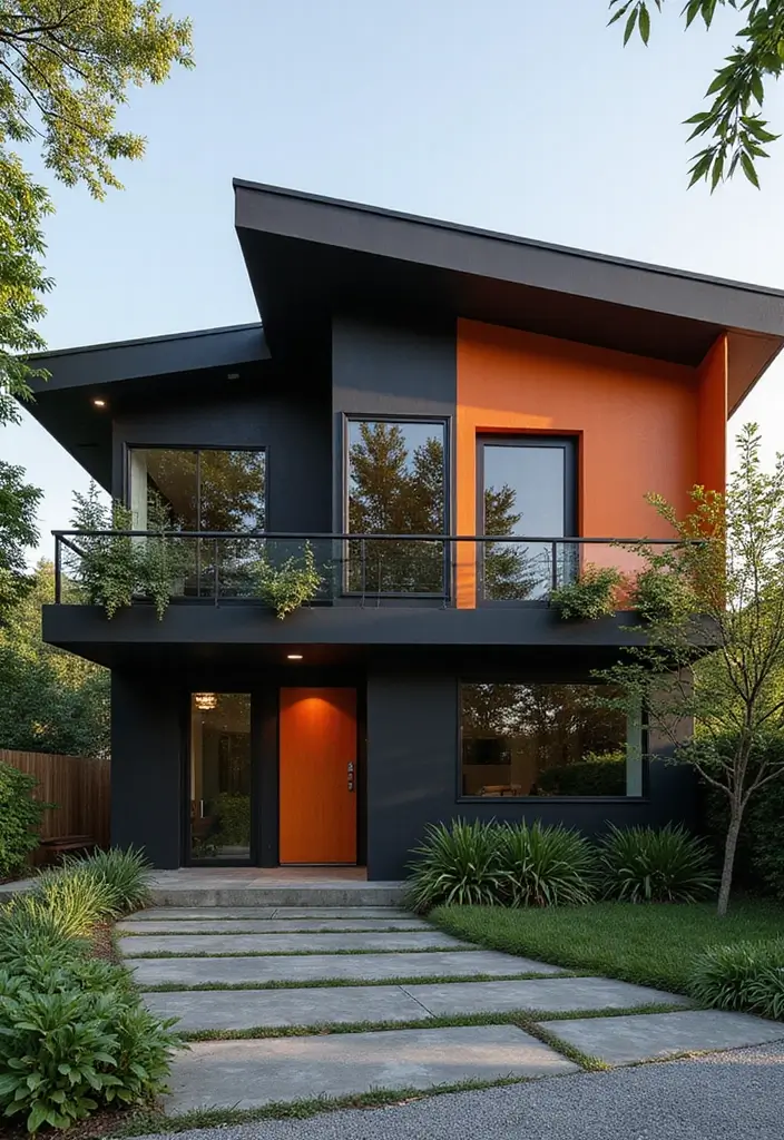 30 Modern Exterior Paint Colors That Boost Home Value - 30. Graphite Black