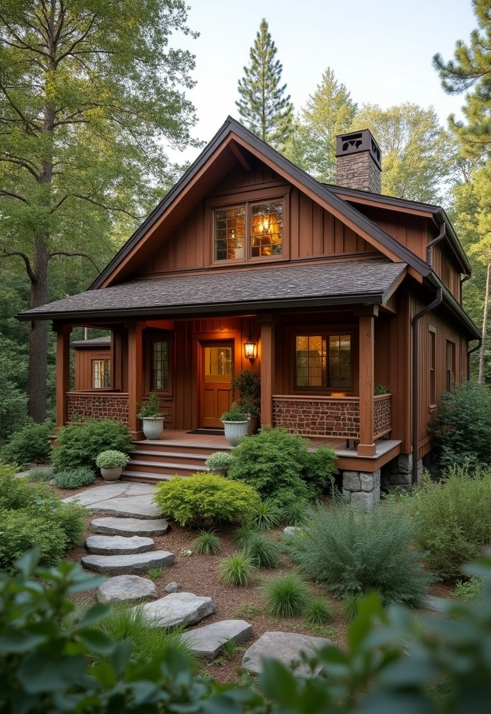 30 Modern Exterior Paint Colors That Boost Home Value - 8. Rustic Brown