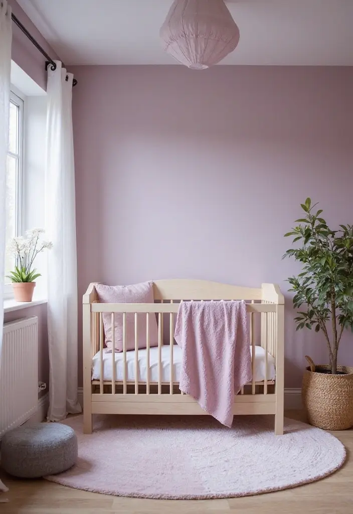 30 Neutral Nursery Paint Colors Perfect for Baby Rooms 15 30 Neutral Nursery Paint Colors Perfect for Baby Rooms - 15. Misty Lilac