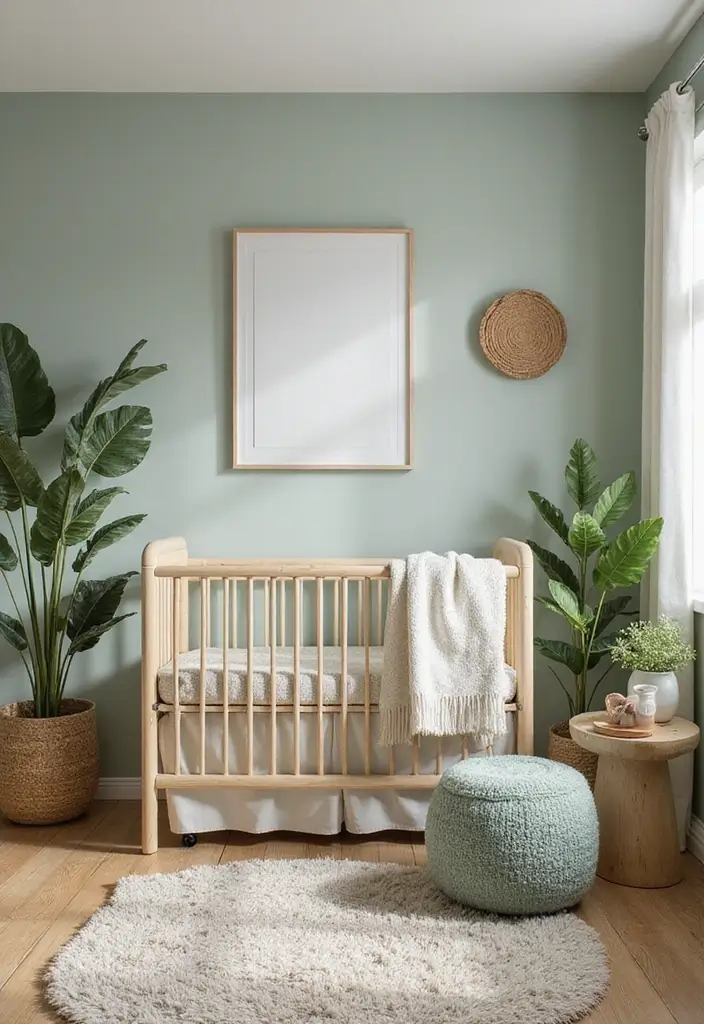 30 Neutral Nursery Paint Colors Perfect for Baby Rooms 2 30 Neutral Nursery Paint Colors Perfect for Baby Rooms - 2. Soft Sage