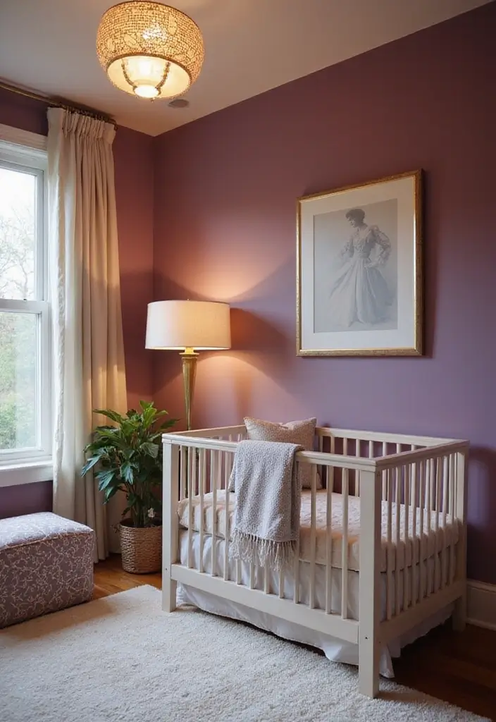 30 Neutral Nursery Paint Colors Perfect for Baby Rooms 23 30 Neutral Nursery Paint Colors Perfect for Baby Rooms - 23. Soft Plum