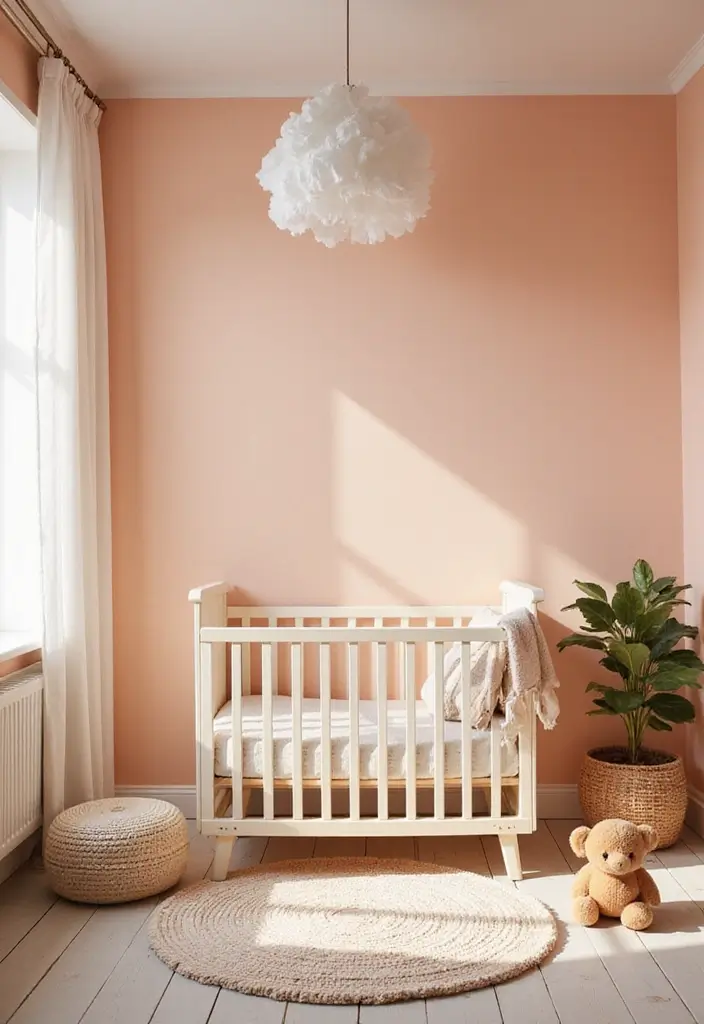 30 Neutral Nursery Paint Colors Perfect for Baby Rooms 6 30 Neutral Nursery Paint Colors Perfect for Baby Rooms - 6. Pale Peach