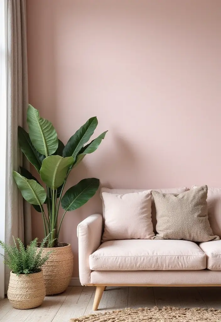 30 Pink Contrast Color Combinations for Modern Interiors 14 30 Pink Contrast Color Combinations for Modern Interiors - 14. Light Pink & Forest Green