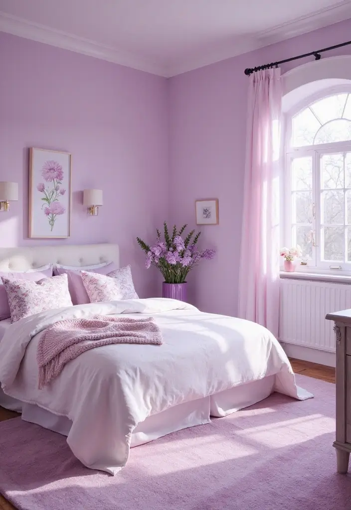 30 Pink Contrast Color Combinations for Modern Interiors 24 30 Pink Contrast Color Combinations for Modern Interiors - 24. Soft Pink & Lavender