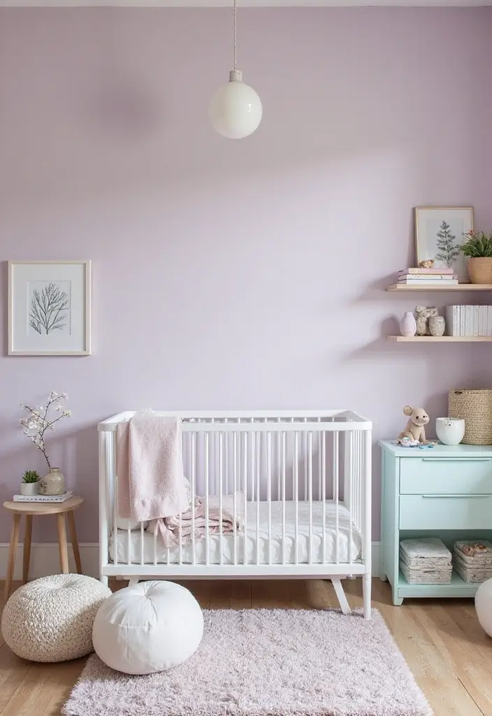 30 Pink Contrast Color Combinations for Modern Interiors 29 30 Pink Contrast Color Combinations for Modern Interiors - 29. Lavender Pink & Mint