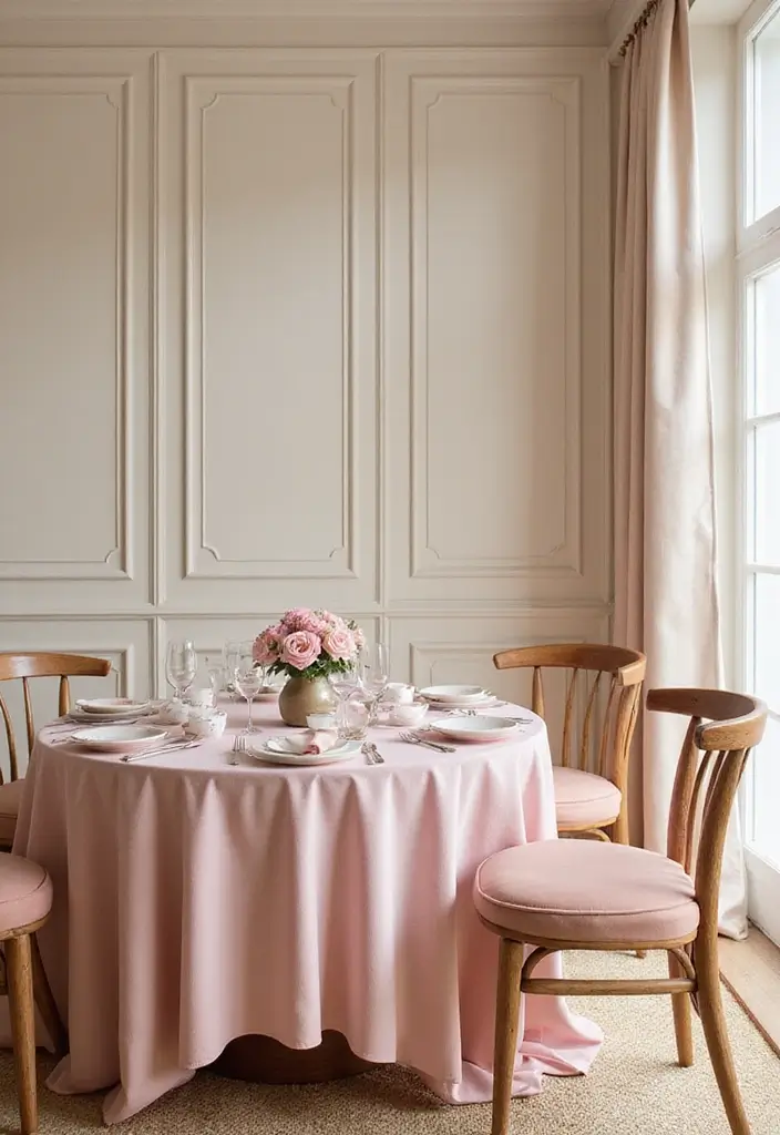 30 Pink Contrast Color Combinations for Modern Interiors 3 30 Pink Contrast Color Combinations for Modern Interiors - 3. Soft Pink & Cream