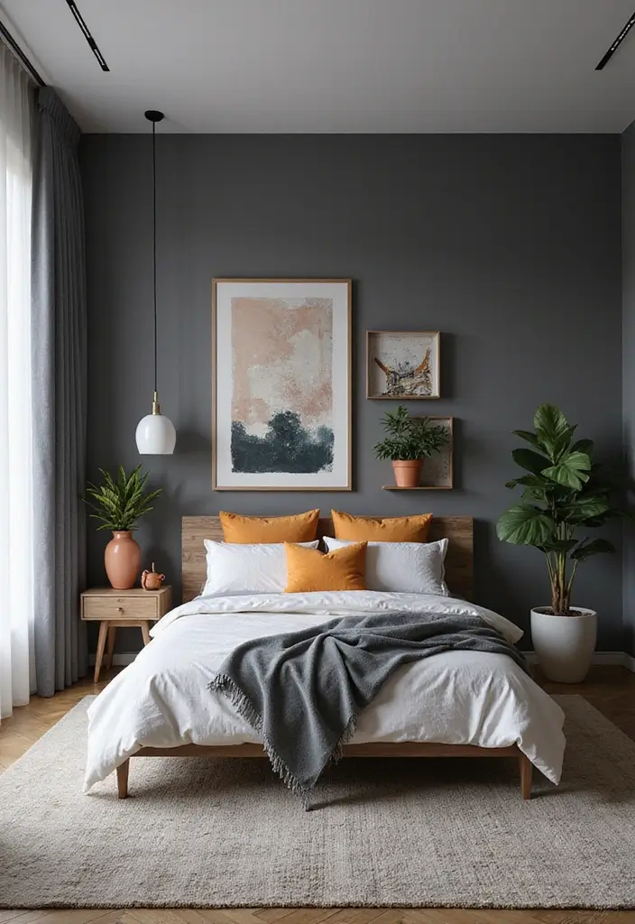 30+ Stunning Bedroom Paint Color Ideas to Transform Your Room Instantly 18 30+ Stunning Bedroom Paint Color Ideas to Transform Your Room Instantly - 18. Cool Gray for a Modern Touch