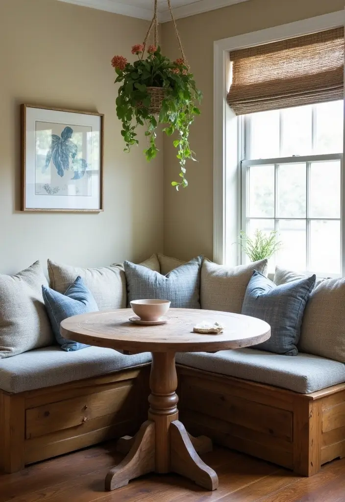 28 Dining Room Corner Ideas That Make the Most of Space - 1. Cozy Corner Banquette