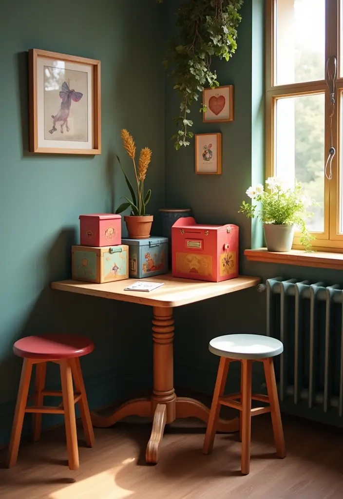 28 Dining Room Corner Ideas That Make the Most of Space - 25. Engaging Table Games Corner
