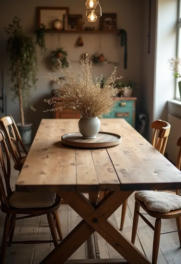 27 Vintage Dining Room Looks That Bring Back Charm - 1. Embrace Natural Wood Finishes