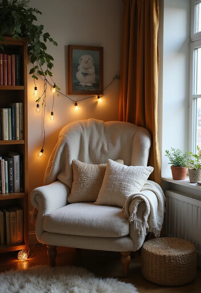 10 ACNH Office Ideas for Cute Cozy Themes - 5. Cozy Reading Nook