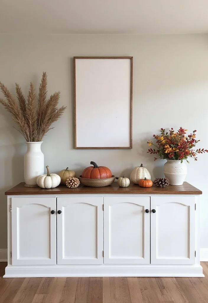 10 Basement Half Wall Ledge Ideas for Simple Functional Display - 7. Seasonal Decor