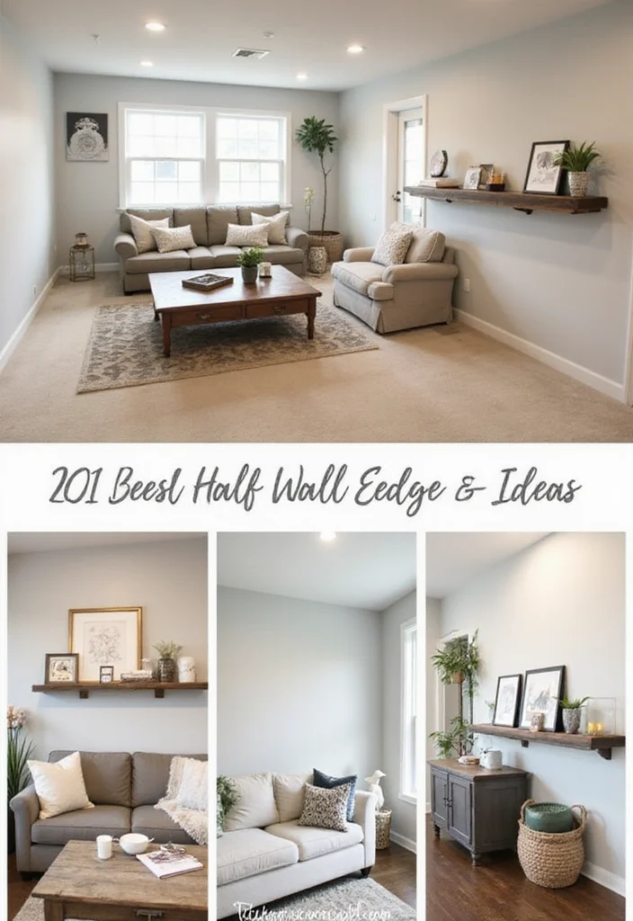10 Basement Half Wall Ledge Ideas for Simple Functional Display - Conclusion