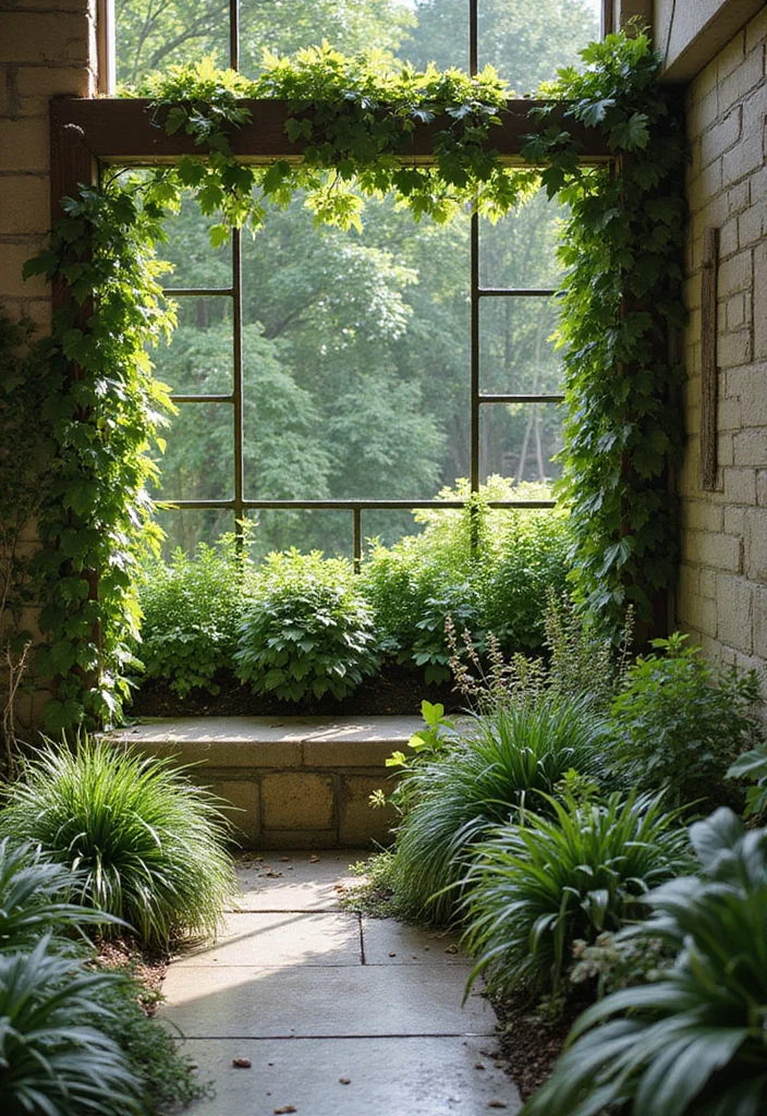 10 Basement Window Well Ideas for Better Light and Safety - 1. Lush Greenery: Create a Verdant Oasis