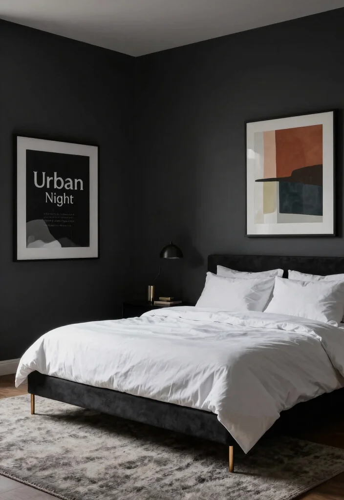 10 Behr Grey Paint Colors Perfect for Bedroom Walls 34 10 Behr Grey Paint Colors Perfect for Bedroom Walls - 4. Urban Night - Rich and Bold 1