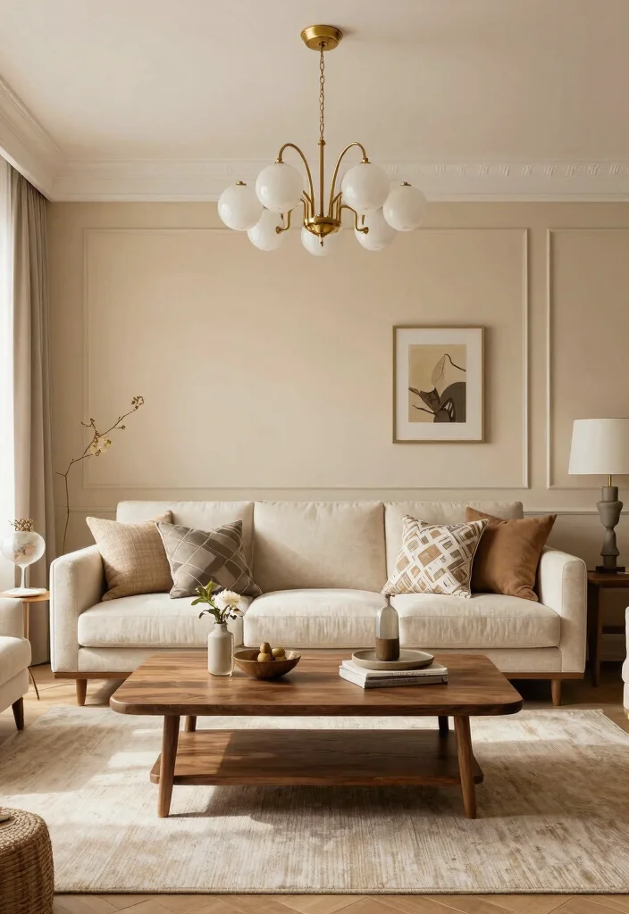 10 Beige Living Room Paint Colors That Never Go Out of Style - 2. Classic Almond 1