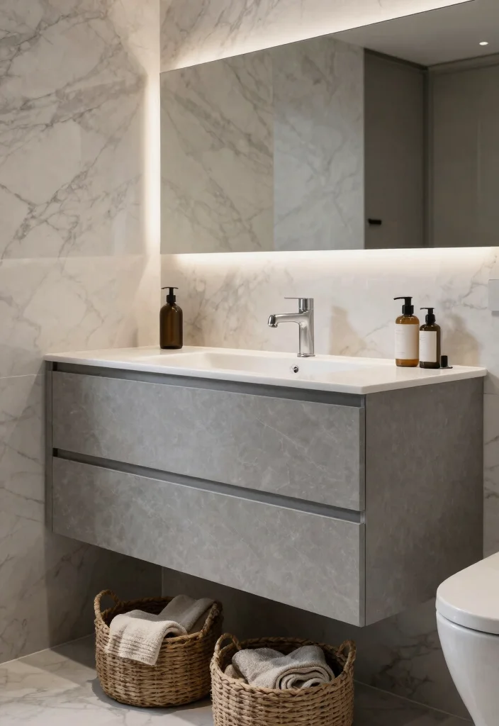 10 Best Bathroom Vanity Paint Colors for Timeless Style - 5. Slate Gray 1