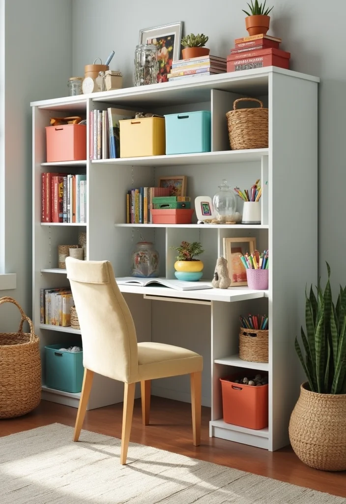10 Billy Bookcase Office Ideas for Efficient Wall Storage - 10. Functional Family Office