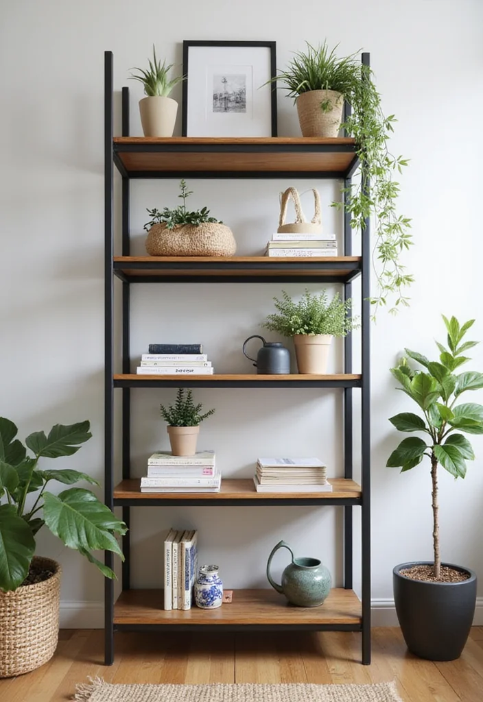 10 Billy Bookcase Office Ideas for Efficient Wall Storage - 6. Decorative Display Shelf